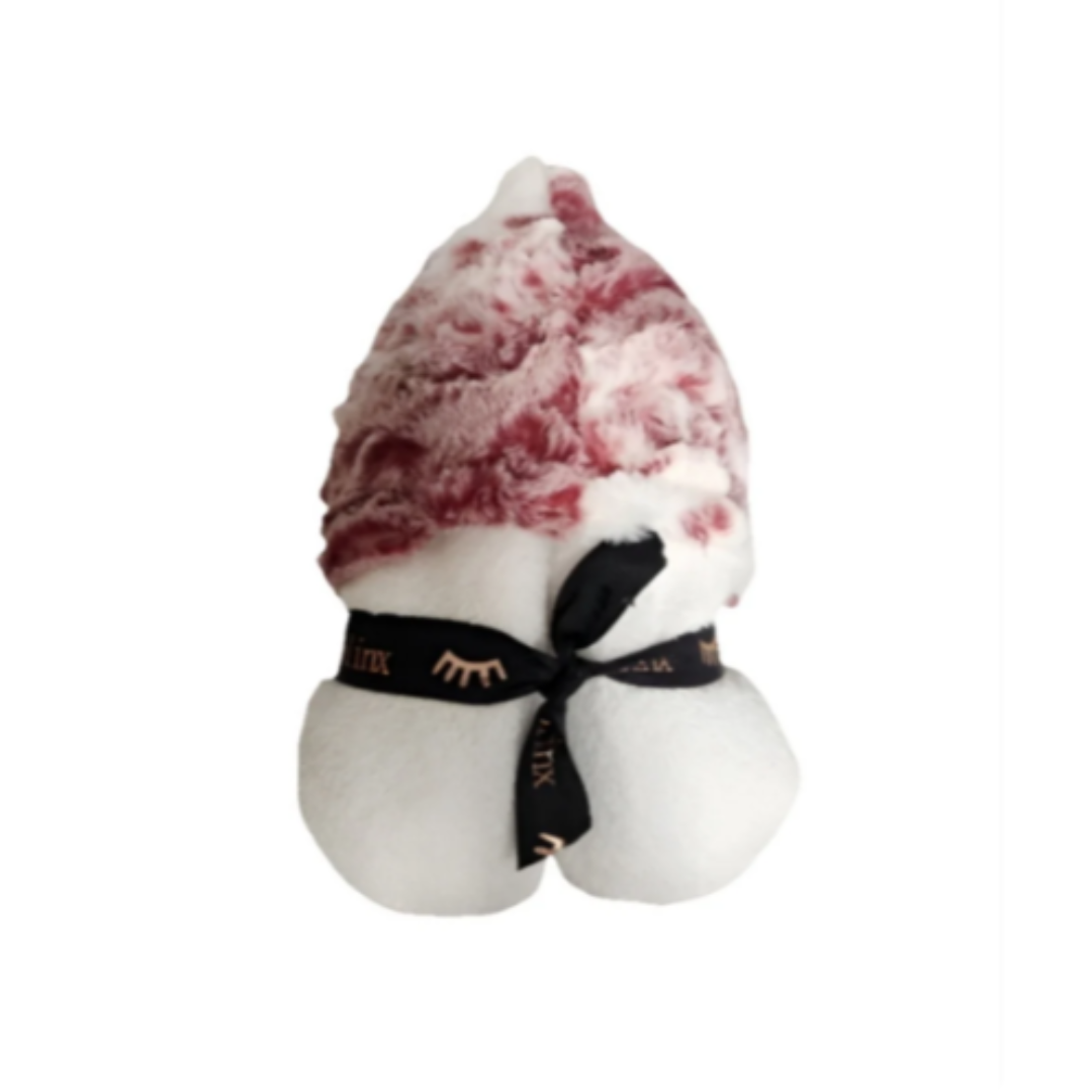 OWL MERLOT HOODED TOWEL