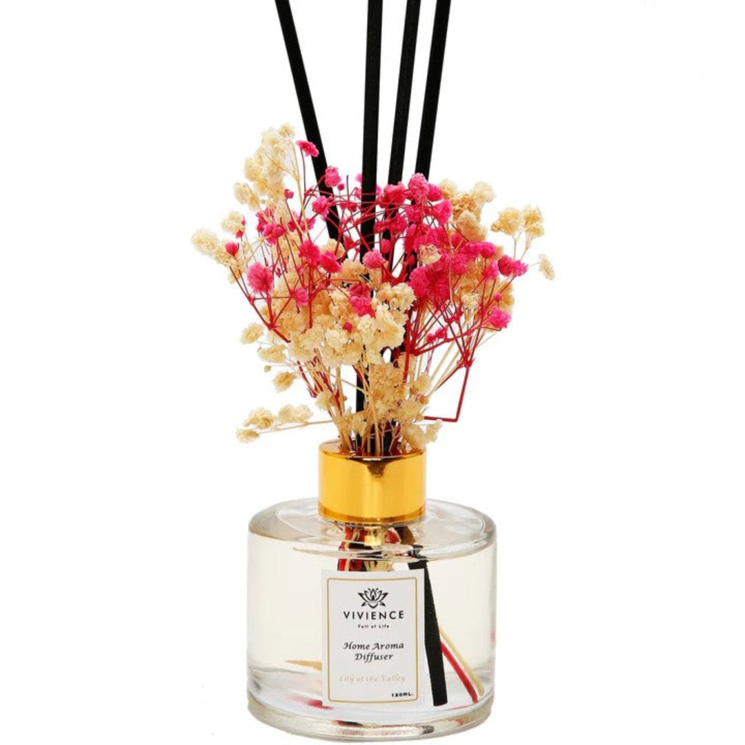 PINK FLOWERS DIFFUSER -LILY OF THE VALLEY