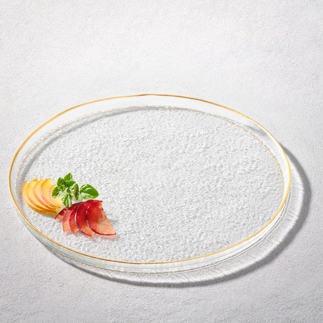 HAMMERED GLASS CHARGER