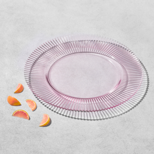 FOREST RIBBED GLASS CHARGER