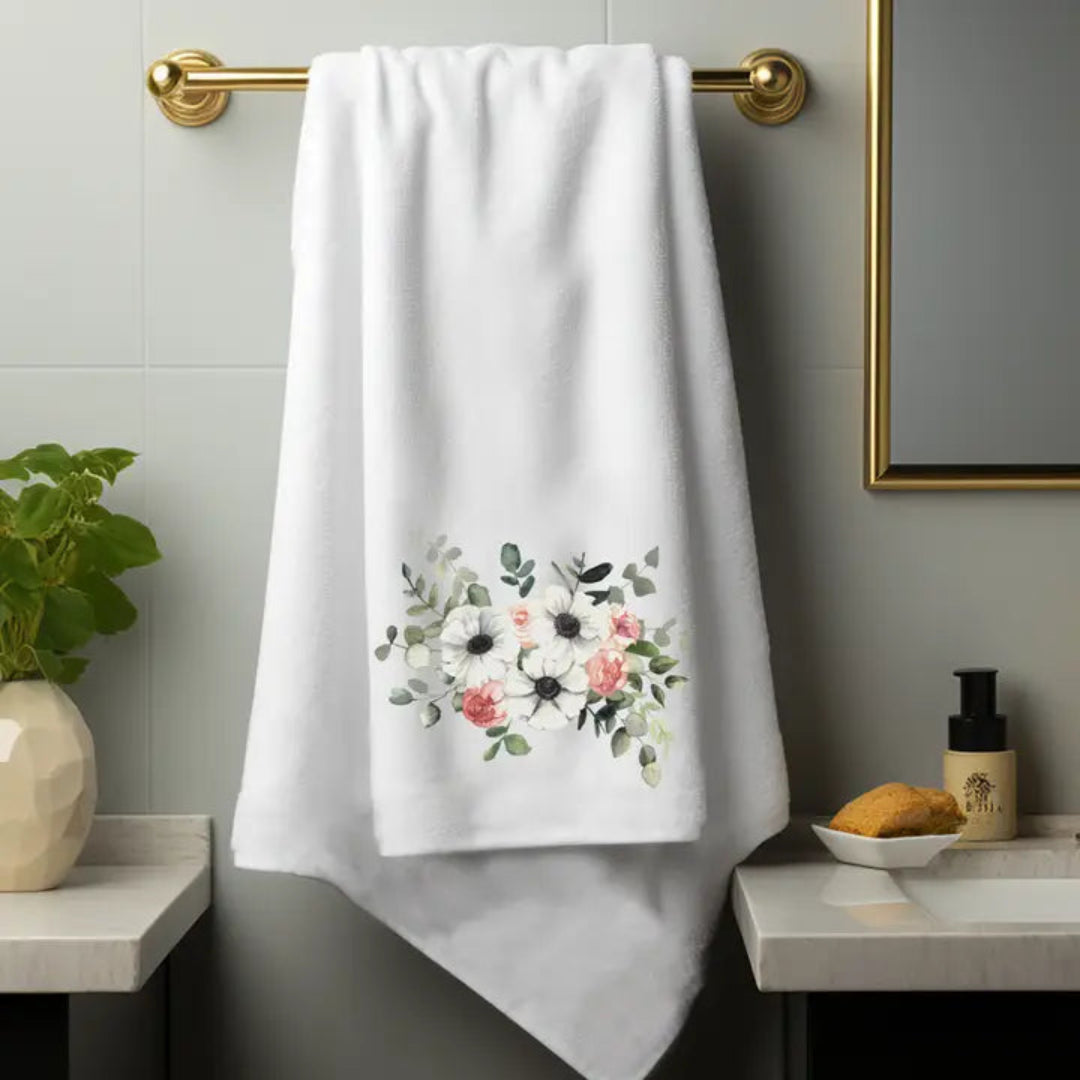 LUXURY FLORAL TOWEL
