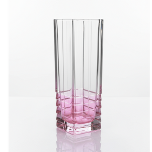 SQUARE VASE W/ DIAMOND CUT