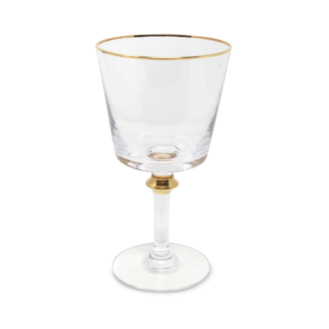 WATER GLASSES W/ GOLD SET OF 6