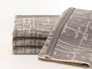 DUBAI HAND TOWEL BROWN/IVORY