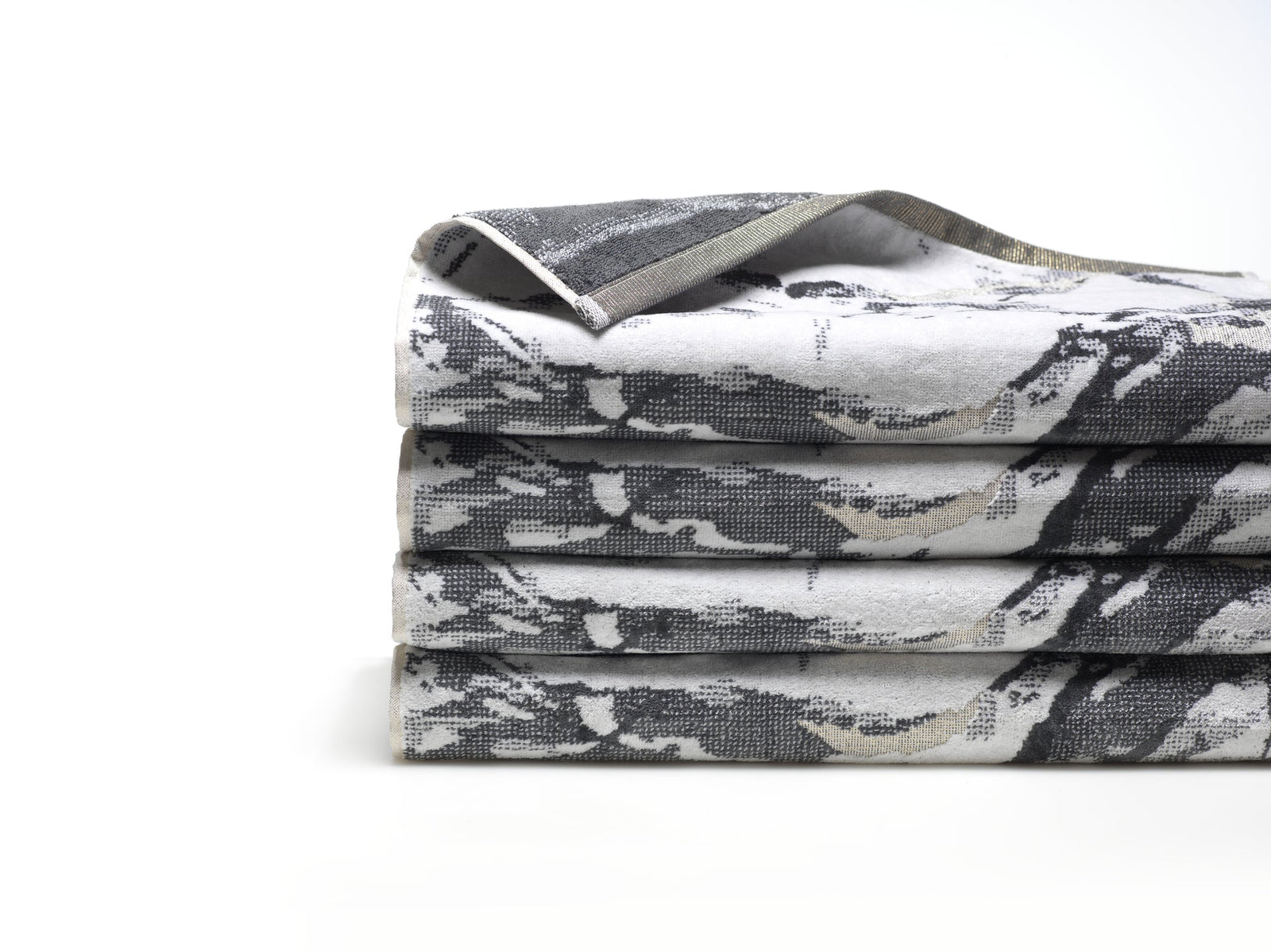 GRANITE METALLIC WHITE/GREY/GOLD