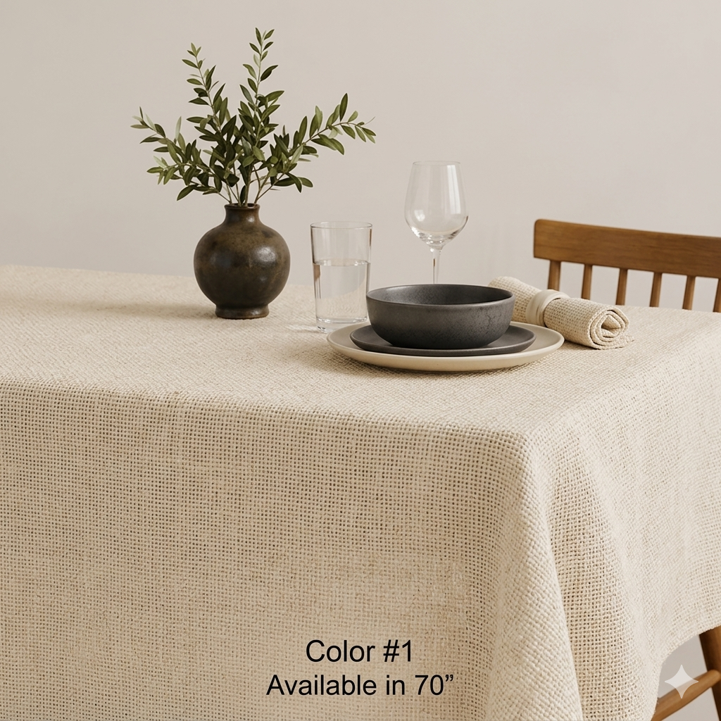 PERADI BURLAP TABLECLOTH