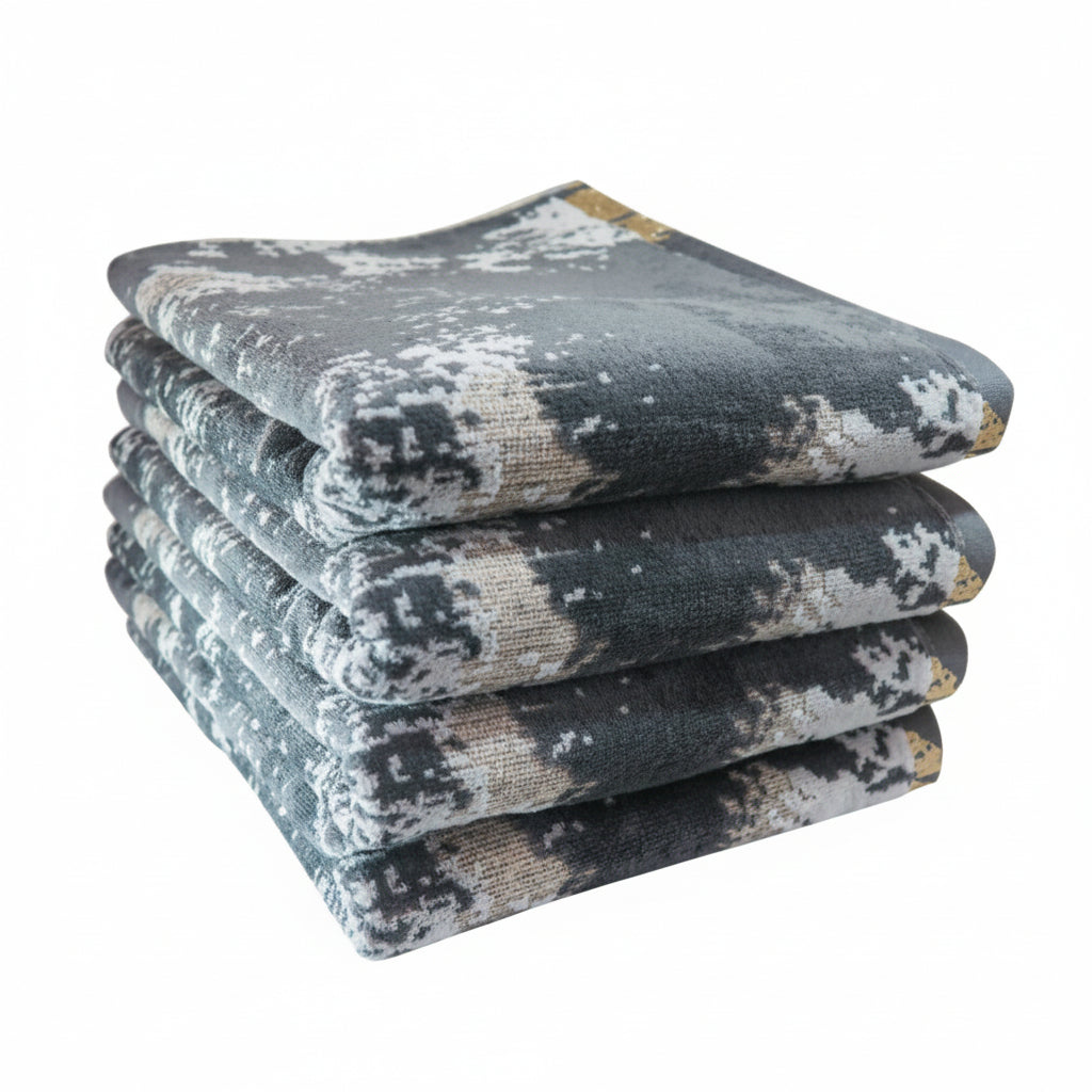 ONYX GREY/GOLD HAND TOWEL