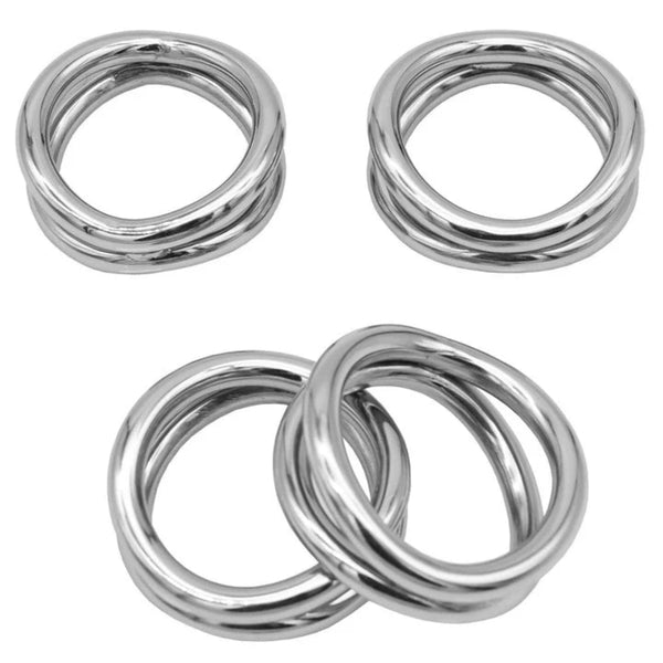 SILVER LOOP- NAPKIN RINGS - The Towel And Home Shoppe