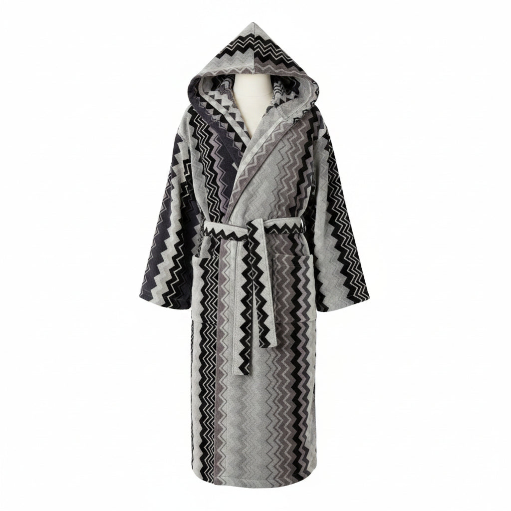 MISSONI GIACOMO HOODED BATHROBE