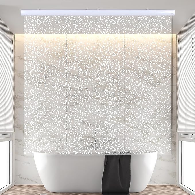 JAKOOZ ROOLLUP SHOWER CURTIAN