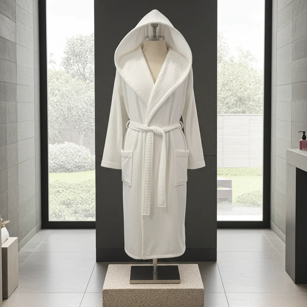 VELUDA LUXURIOUS HOODED SPA ROBE