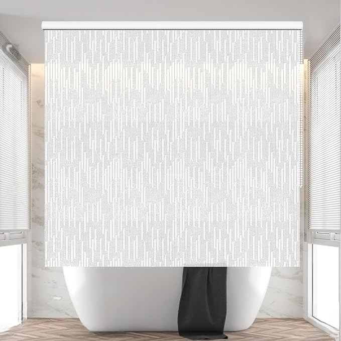 JAKOOZ ROOLLUP SHOWER CURTIAN