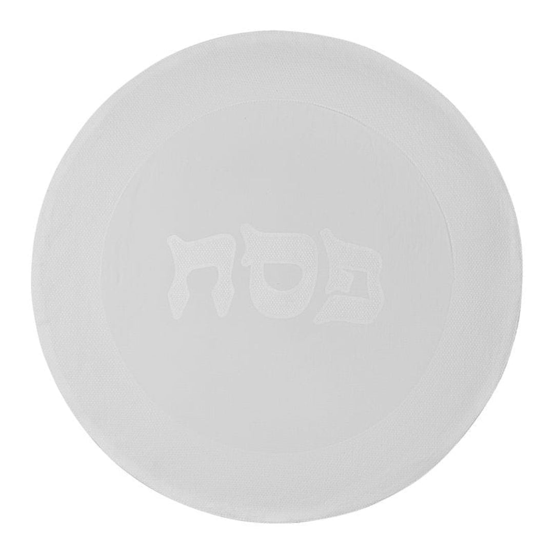WHITE DAMASK PESACH SET