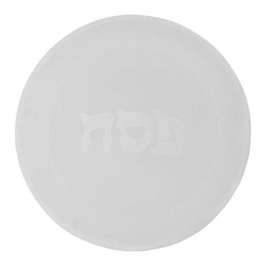 WHITE DAMASK PESACH SET
