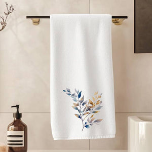 BLUE & GOLD BOTANICAL ELEGANT TOWEL