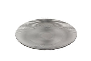 SET OF 4 RIBBED CHARGERS