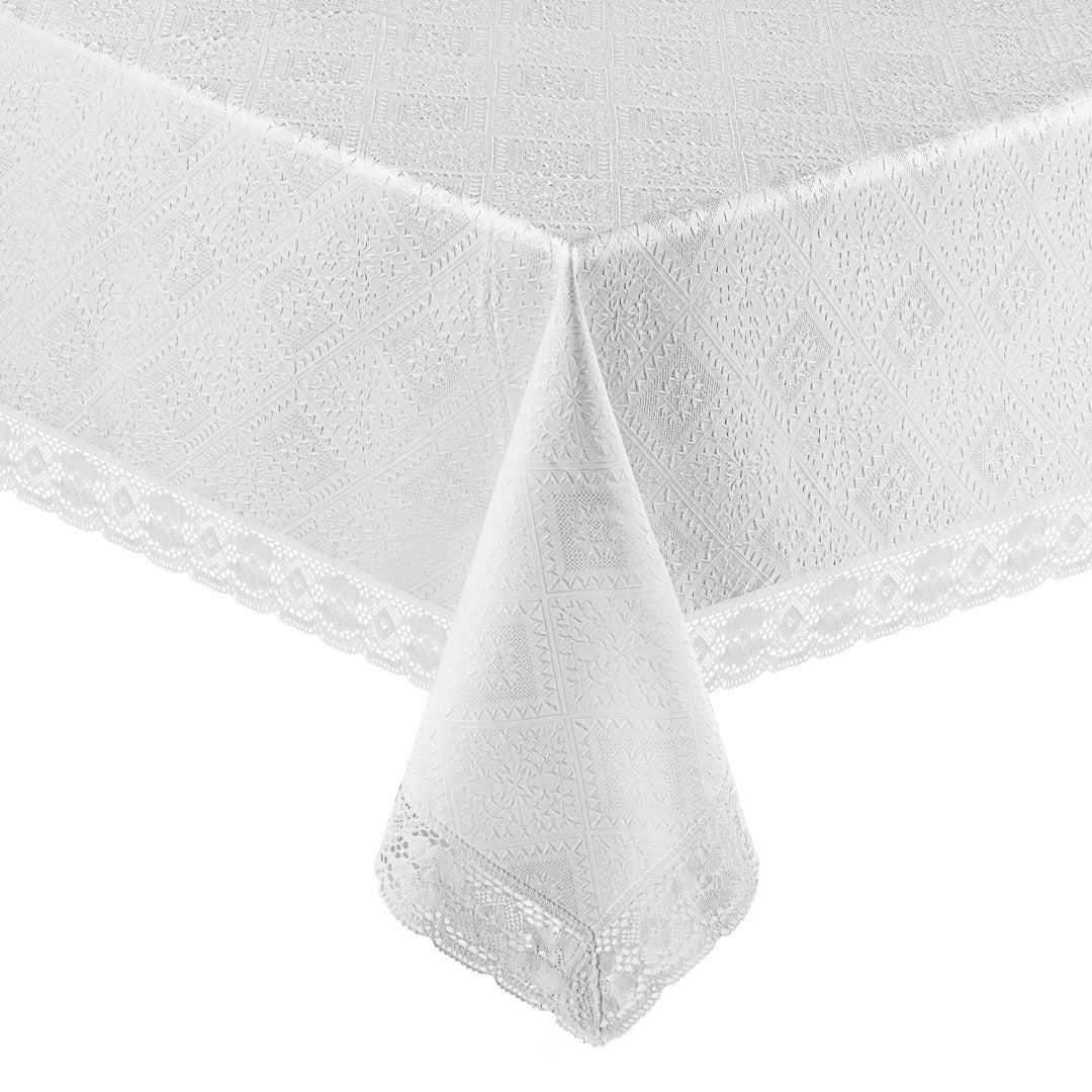 RK WAFFLE DESIGN GEOMETRIC TABLECLOTH