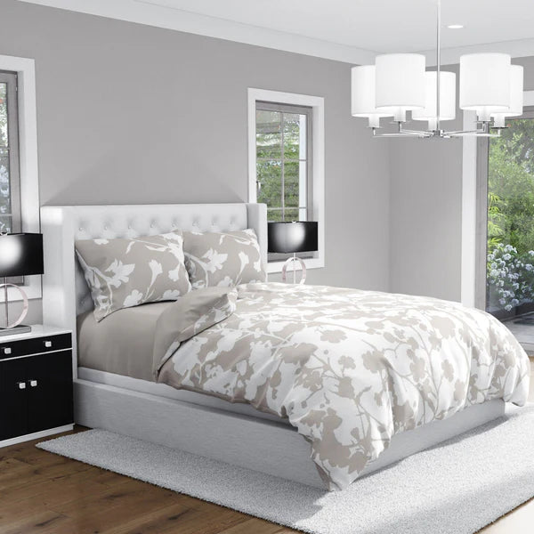 AURA HOME A&B ILLUSION DUVET 4PC SET