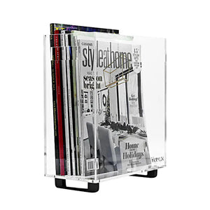 SLIM MAGAZINE HOLDER HAND CRAFTED ACRYLIC