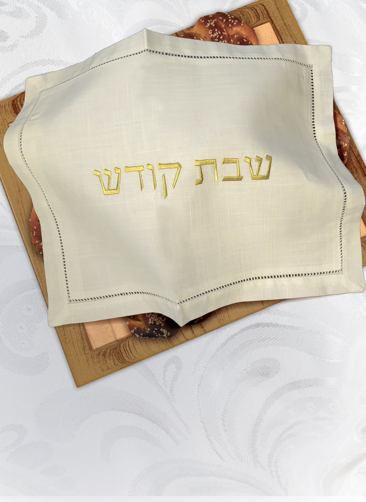 LEE AVENUE HEMSTITCH CHALLAH COVER