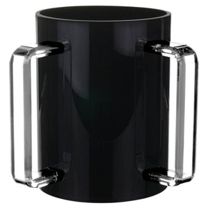 LUCITE WASH CUPS BLACK