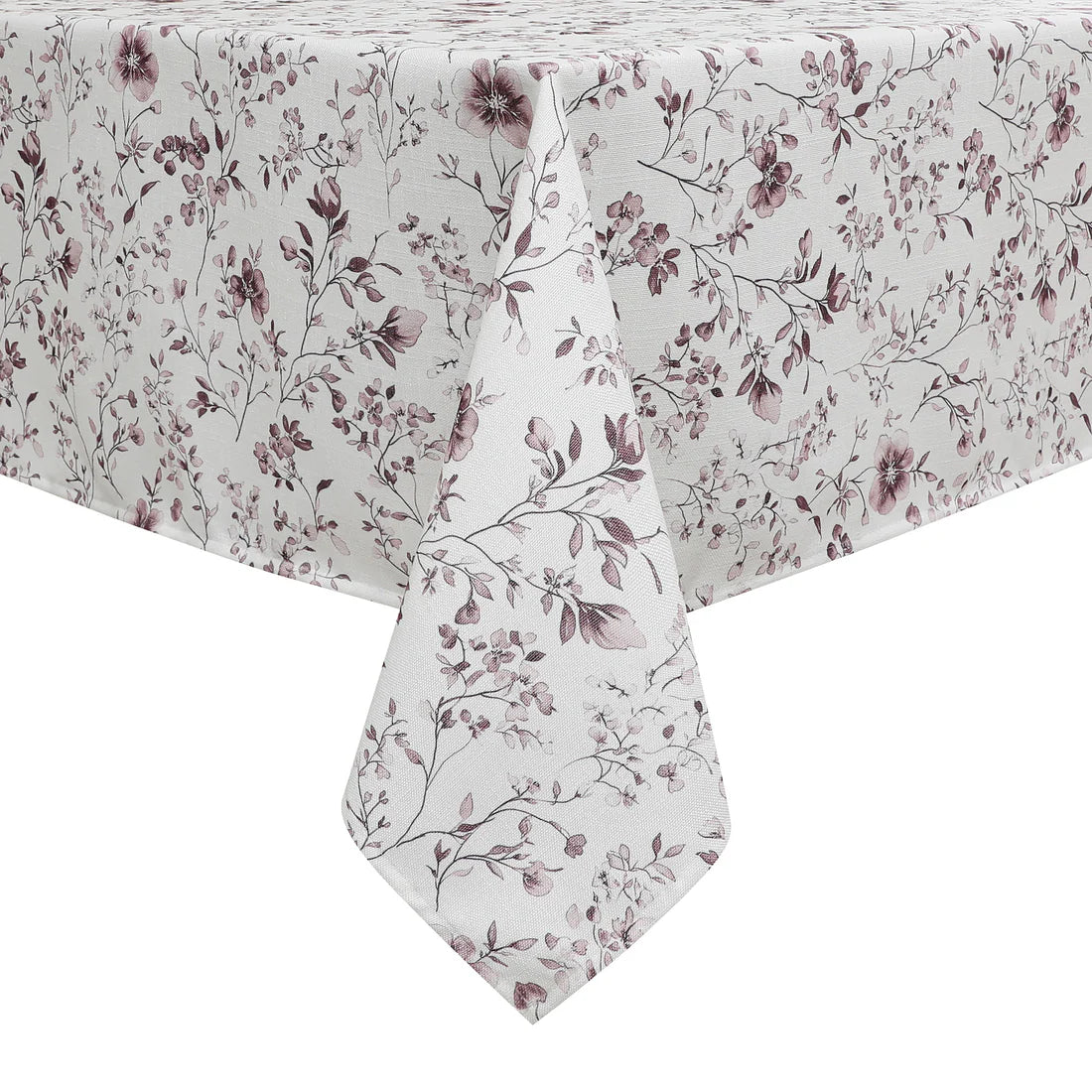 MAJESTIC GIFTWARE HARVEST WEAVE PRINT - MUTED PURPLE FLOWERS