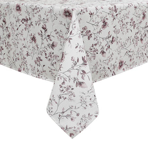 MAJESTIC GIFTWARE HARVEST WEAVE PRINT - MUTED PURPLE FLOWERS