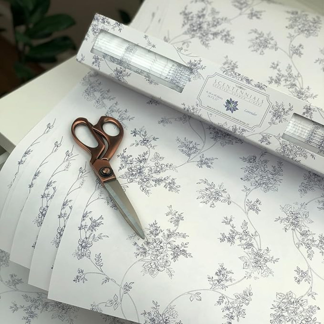 LAVENDER 6 SHEETS DRAW LINERS