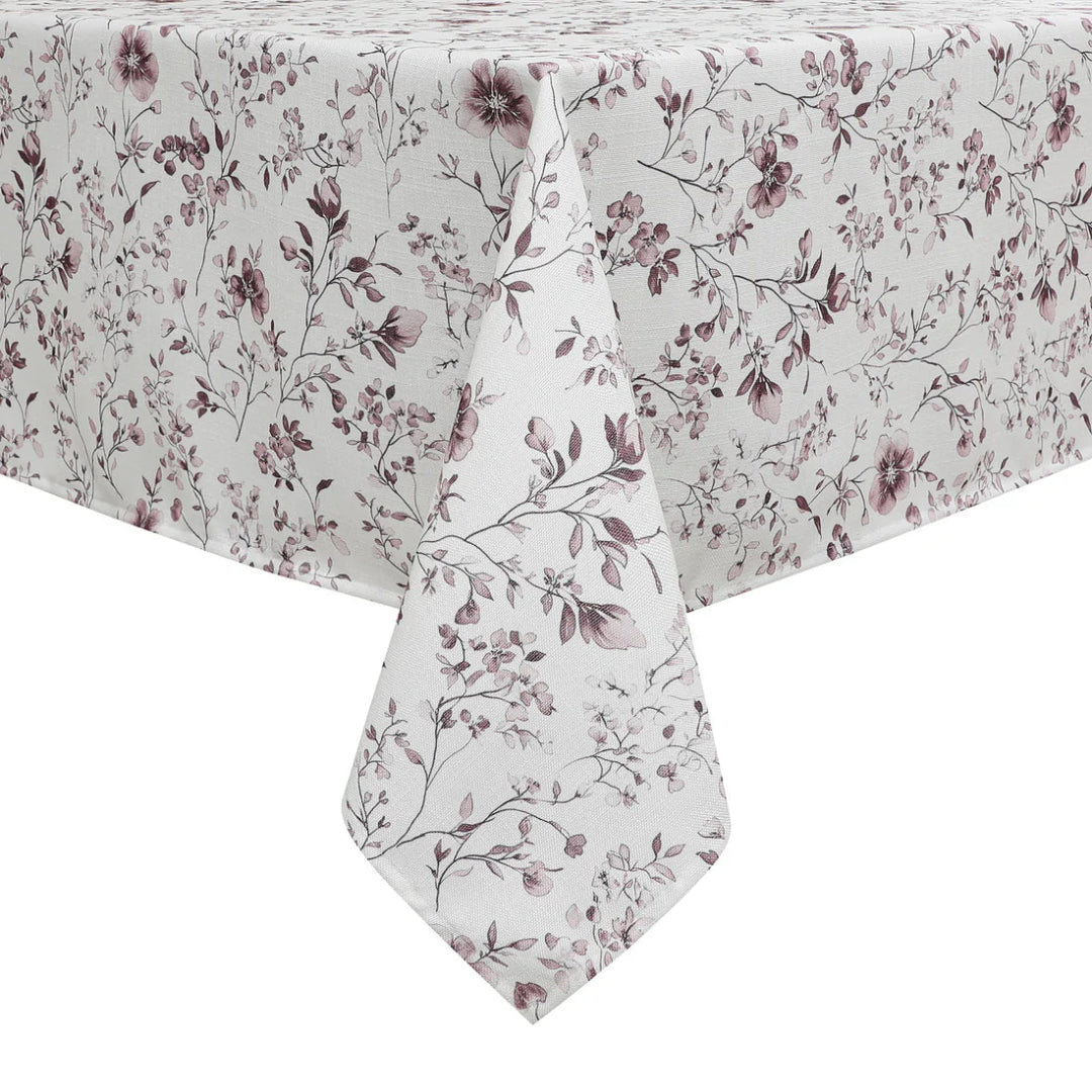 MAJESTIC GIFTWARE HARVEST WEAVE PRINT - MUTED PURPLE FLOWERS