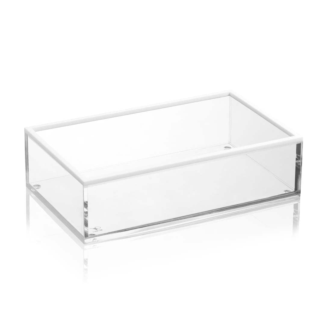 WHITE EDGE GUEST TOWEL HOLDER