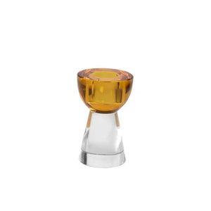 GLASS CRYSTAL CANDLESTICK
