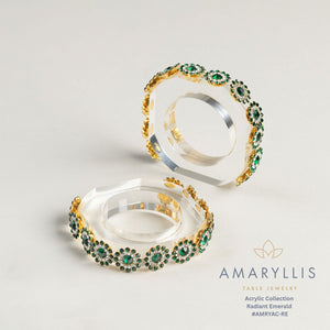 AMARYLLIS ACRYLIC NAPKIN RINGS