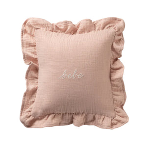 DH GAUZE BEBE RUFFLE ACCENT PILLOW