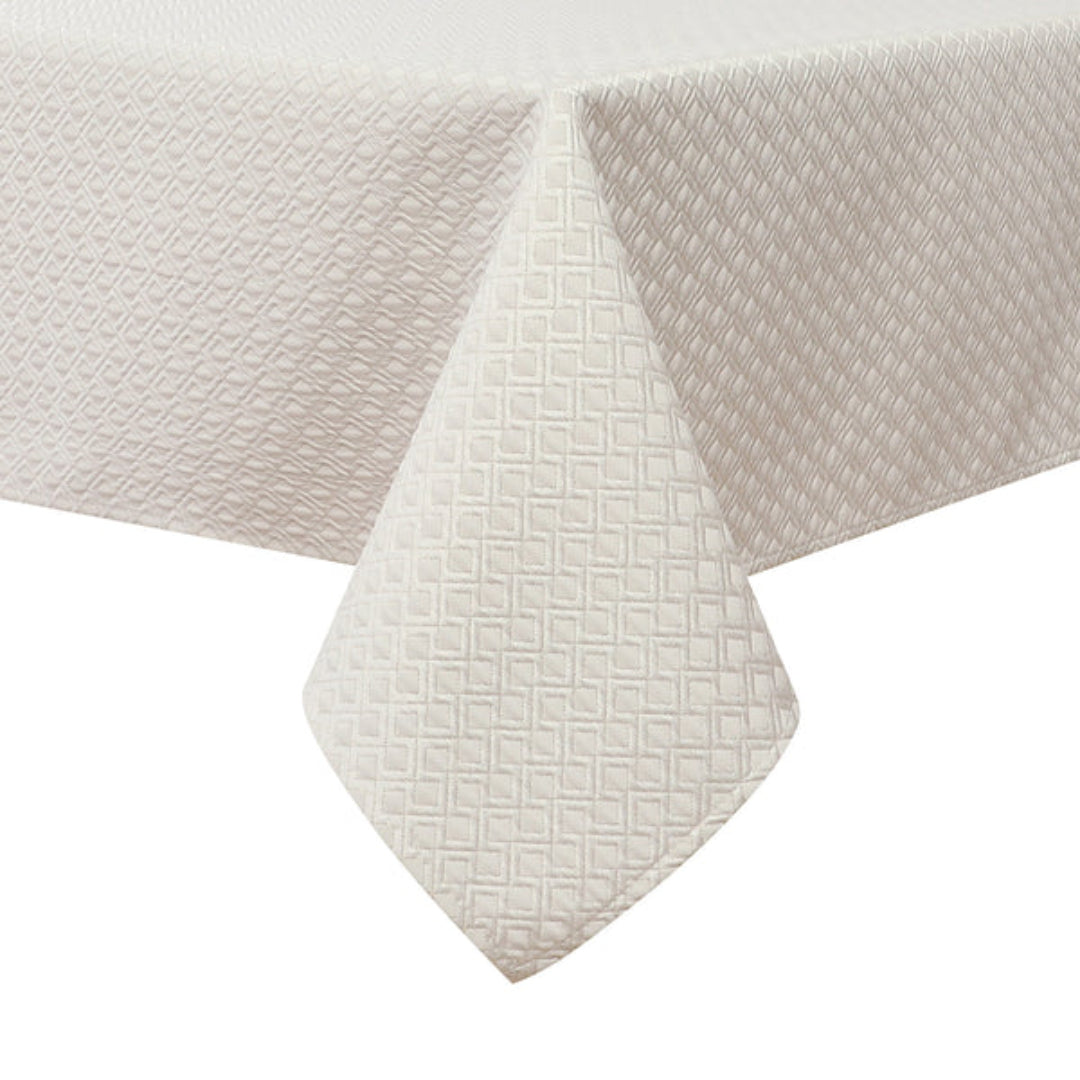 JACQUARD GEOMETRIC TABLECLOTH