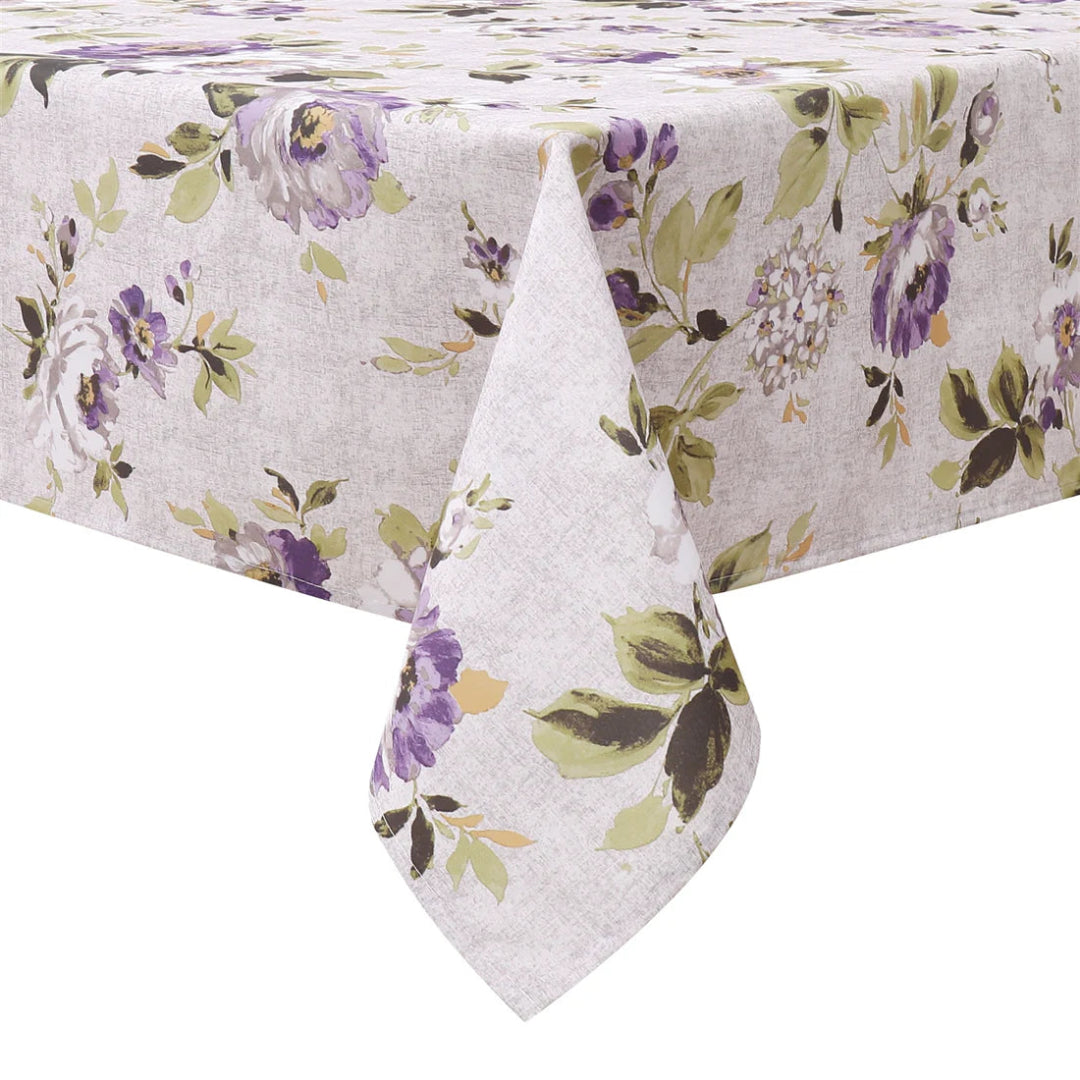 TABLECLOTH POLY TC1502 PURPLE FLORAL