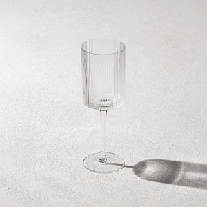VIKKO - MALIBU, RIBBED WINE GLASS 11 OZ