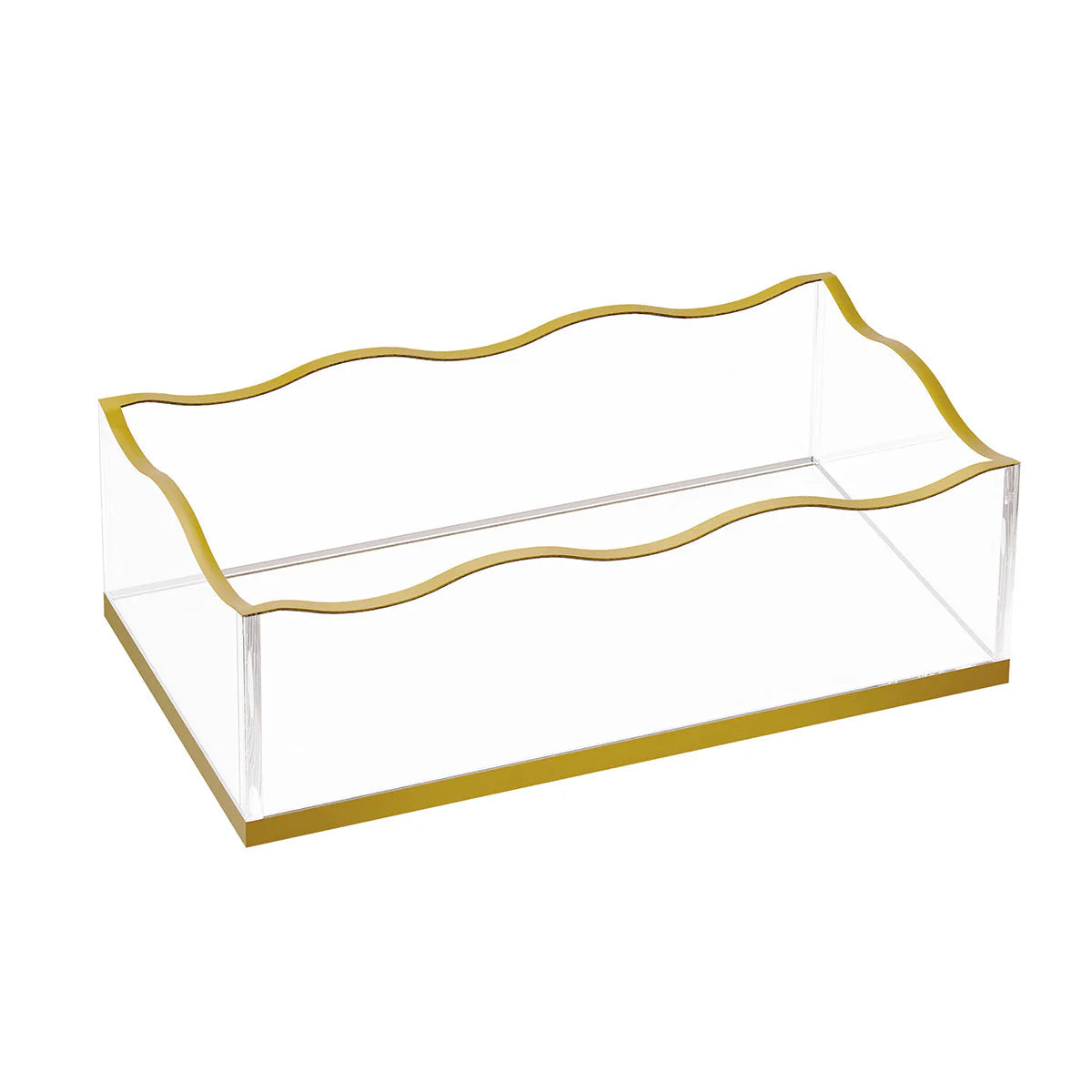 WAVE GUEST TOWEL HOLDER GOLD