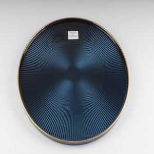 DOMO GLASS CHARGER WITH GOLD RIM & LIP 13