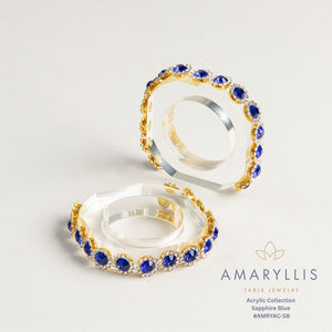 AMARYLLIS ACRYLIC NAPKIN RINGS