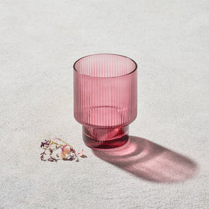 MALIBU RIBBED ROCKS GLASS 11 OZ 6PK