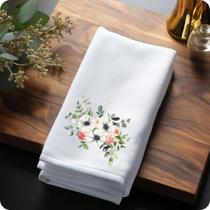 LUXURY FLOWER TOWEL - ANEMONE