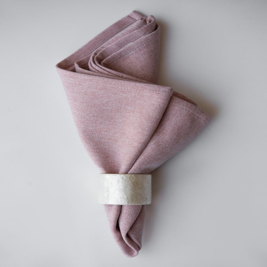 LINEN DINNER NAPKINS 20"- BLUSH SET
