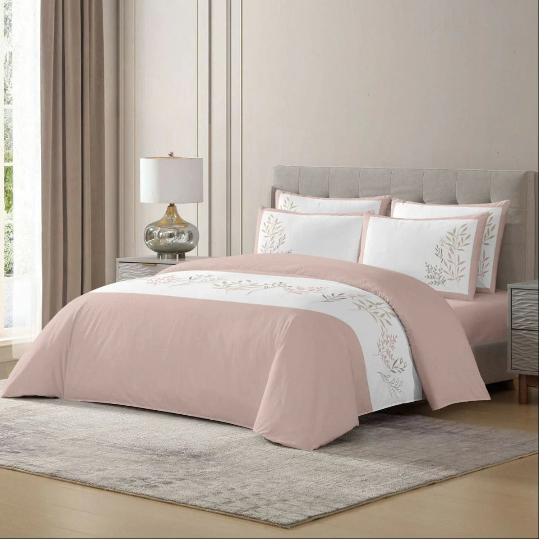 MASTERTEX BOTANICAL COLOR BLOCK DUVET SET 8PCS