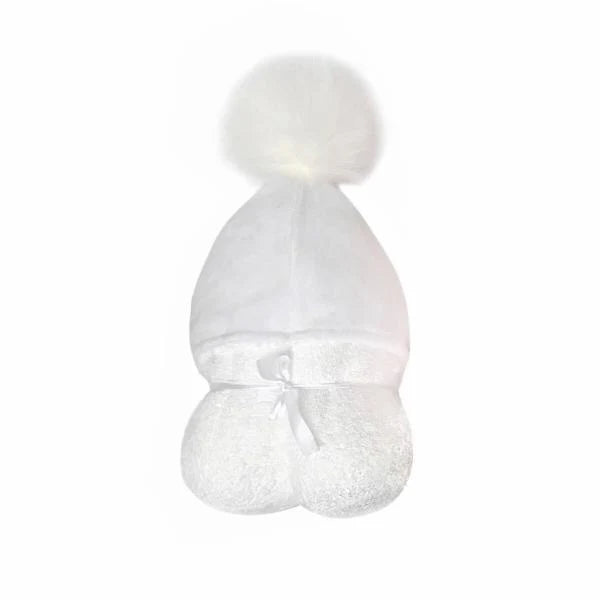 POMPOM HOODED BABY TOWEL