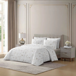 BETTER BED COLLECTION NEUTRAL MEADOW DUVET SET 8PCS