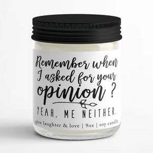 CANDLES WITH PHRASES