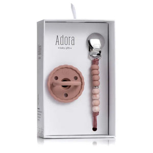 SCALLOPED PACIFIER CLIP SET