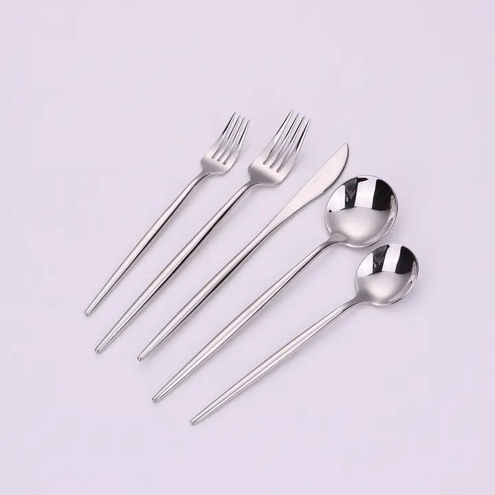 MORNE FLATWARE 20 PC SET SILVER