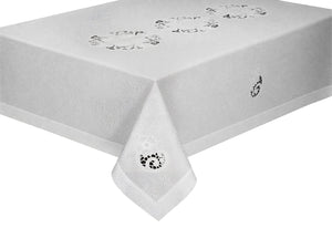RK MEDALLION EMBROIDERY TABLECLOTH