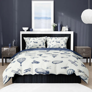AURA & BELLE SOARING HIGH DUVET SET 4PC